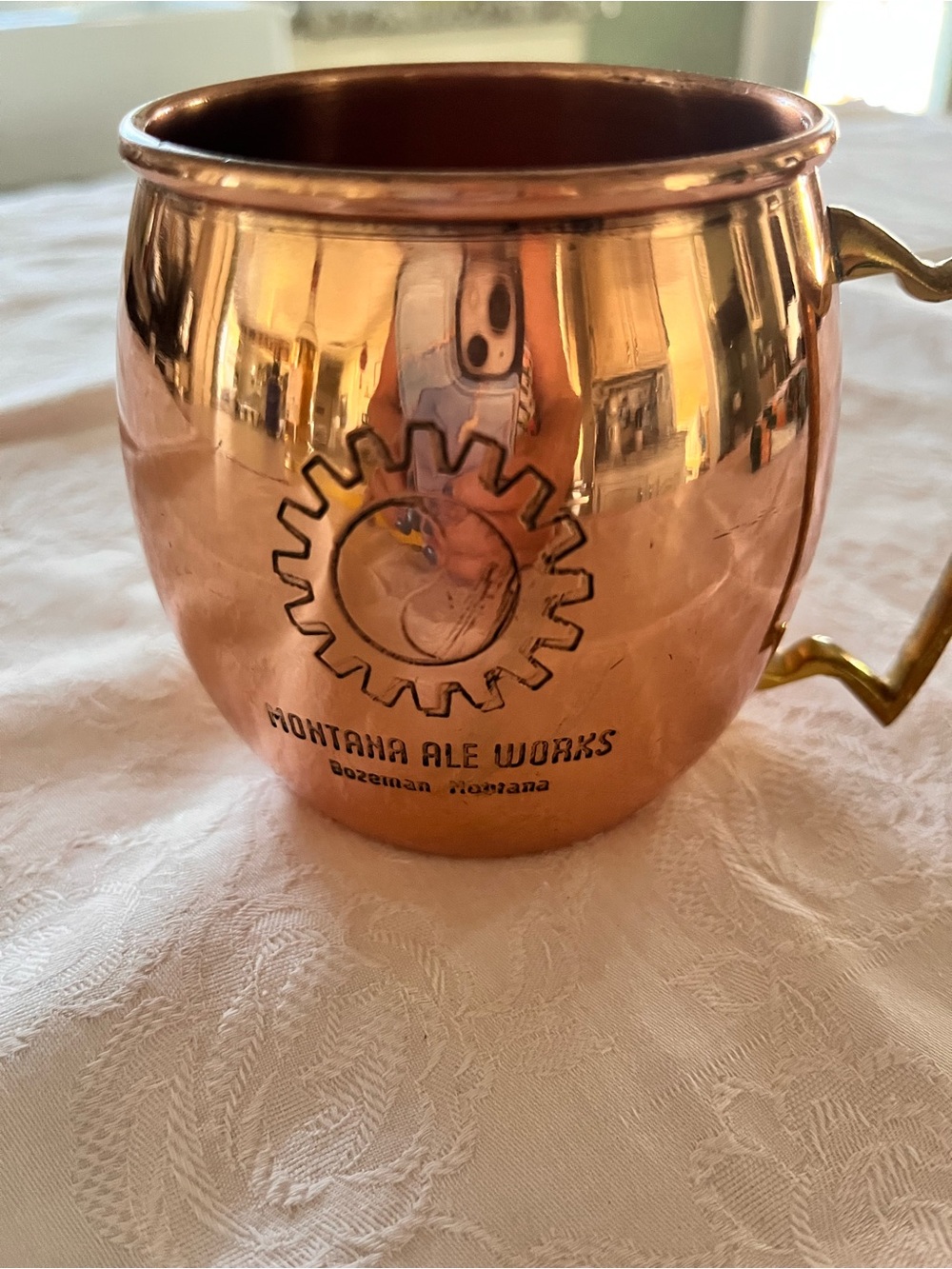 Montana Ale Works Copper Moscow Mule Mug Bozeman Montana Brewery Beer Cocktail